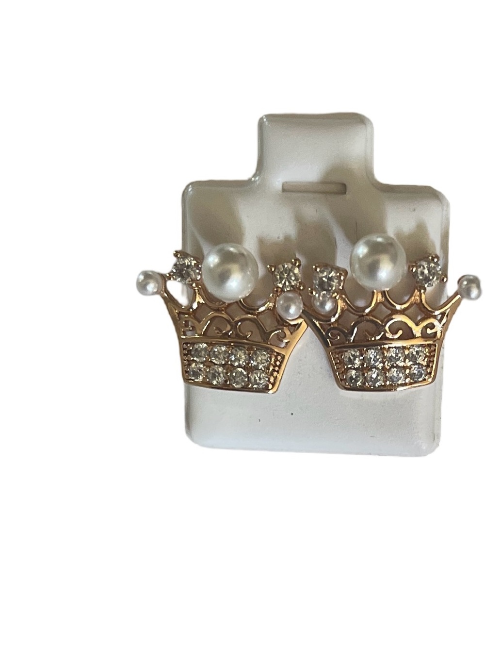 New Crown Pearl & Stud Earrings